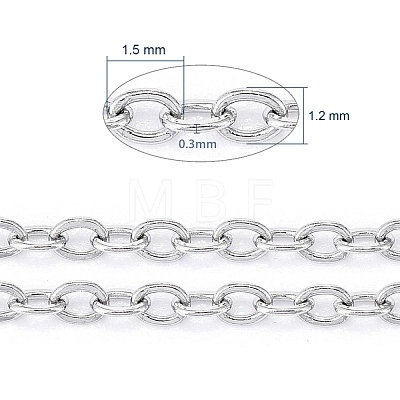 304 Stainless Steel Cable Chains CHS-F007-01P-A-1