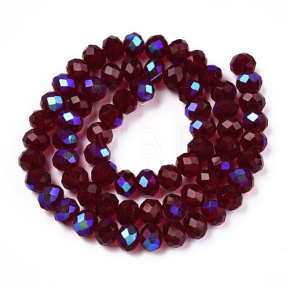 Electroplate Glass Beads Strands EGLA-A034-T1mm-L21-1