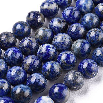 Natural Lapis Lazuli Beads Strands G-E483-17-10mm-1