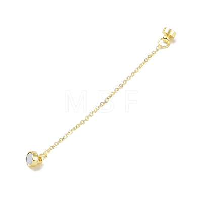 Brass Magnetic Clasp with Cable Safety Chain X-KK-F839-035G-1