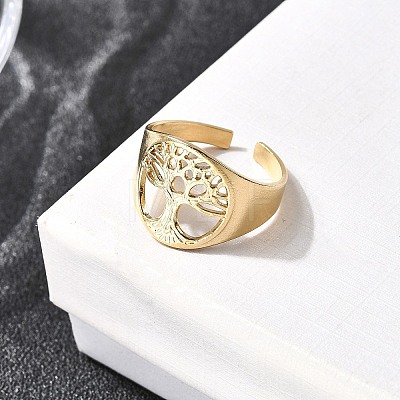 304 Stainless Steel Open Cuff Rings RJEW-K248-18G-1