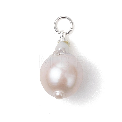 Natural Baroque Pearl Keshi Pearl Pendants PALLOY-JF05005-1