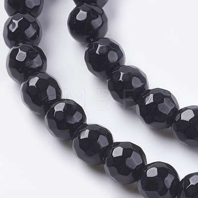 Natural Agate Beads Strands G-G580-6mm-33-1