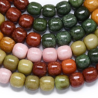 Natural Malaysia Jade Beads Strands G-B165-F12-10x10mm-1