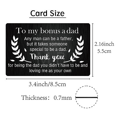 Rectangle 201 Stainless Steel Custom Blank Thermal Transfer Wallet Card DIY-WH0252-004-1