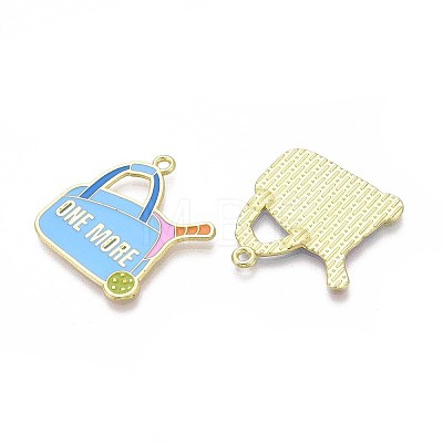 Alloy Enamel Sports Pendants ENAM-T022-64G-1