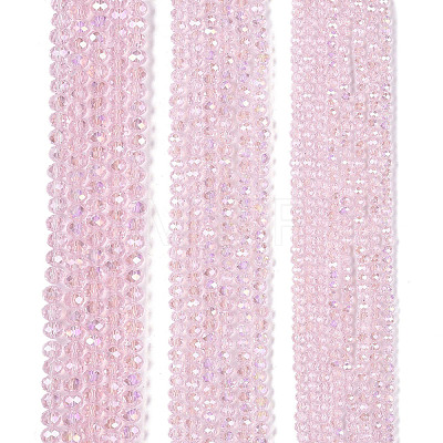 Electroplate Glass Beads Strands EGLA-A044-T4mm-B10-1