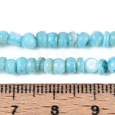 Natural Freshwater Shell Dyed Beads Strands SHEL-T020-29A-02-1
