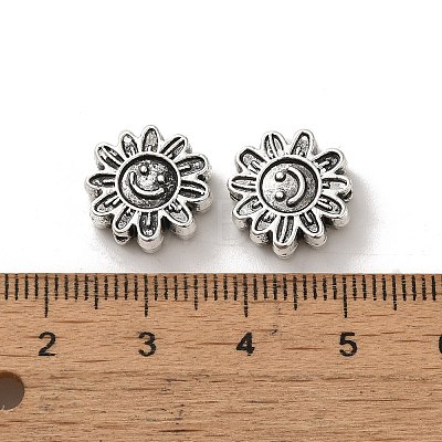 Tibetan Style Alloy Beads PALLOY-P302-12B-AS-1