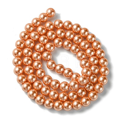 Eco-Friendly Dyed Glass Pearl Bead Strands LS-HY-A008-6mm-RB113-1