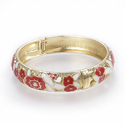 Zinc Alloy Bangles BJEW-P217-01G-1