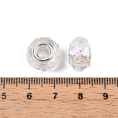 Transparent Glass European Beads GPDL-N004-D14mm-A01-1