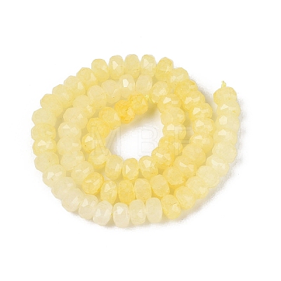 Imitation Jade Crackle Glass Beads Strands GLAA-N068-01A-A06-1