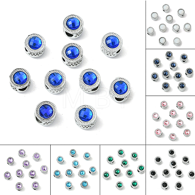 Alloy Acrylic European Beads FIND-YWC0011-04A-1