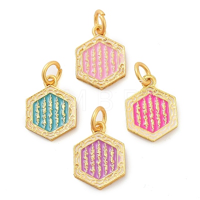 Alloy Enamel Pendants ENAM-M008-02G-1