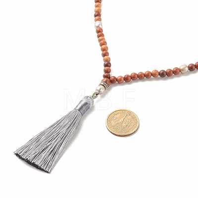 Buddhist Necklace NJEW-JN03837-1