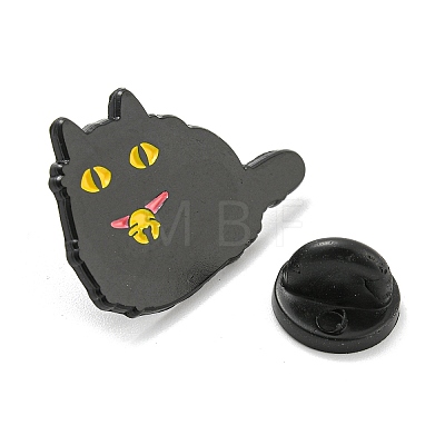 Cartoon Cat Enamel Pins JEWB-K016-10B-EB-1