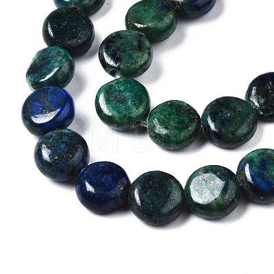 Natural Chrysocolla and Lapis Lazuli Beads Strands G-N330-032B-01-1