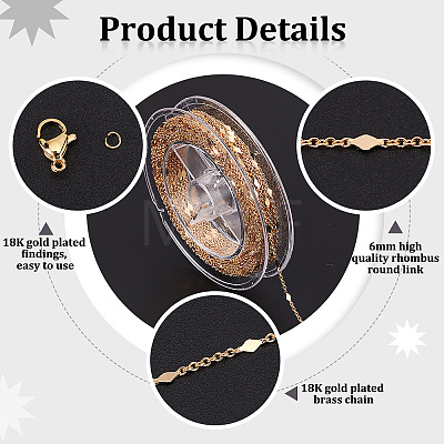 DIY Chain Bracelet Necklace Making Kit DIY-BBC0001-14-1