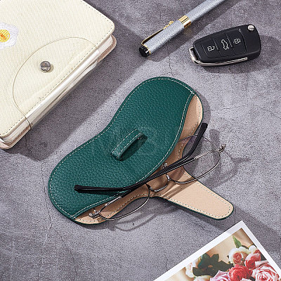 PU Leather Glasses Case AJEW-CN0001-54C-1