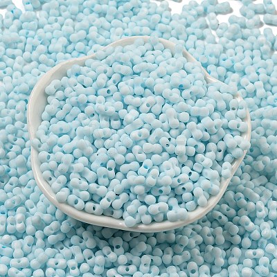 Macaron Color Opaque Frosted Glass Seed Beads SEED-K009-12B-11-1