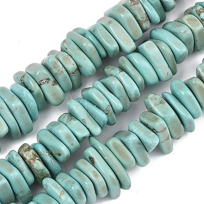 Natural Howlite Beads Strands G-A302-A01-03-1
