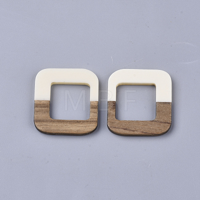 Resin & Walnut Wood Linking Rings RESI-Q210-004A-A01-1