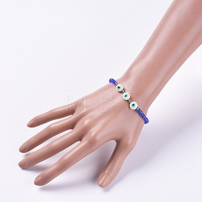 Glass Beads Stretch Bracelets BJEW-JB04756-1