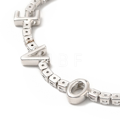 Cubic Zirconia Chain Bracelet BJEW-A132-25P-1