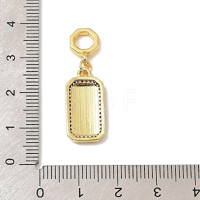 Brass Micro Pave Cubic Zirconia Pendants LS-KK-C111-02G-02-1