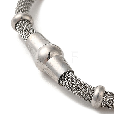 304 Stainless Steel Bracelets BJEW-C078-04P-1