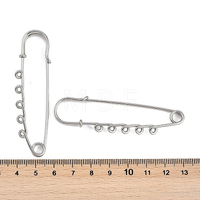 304 Stainless Steel Safety Pins Brooch Findings STAS-K252-05C-P-1