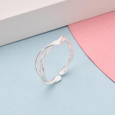 925 Sterling Silver Open Cuff Rings for Women STER-N016-150S-1