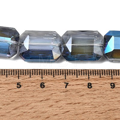Electroplated Glass Beads EGLA-H002-A-11-1