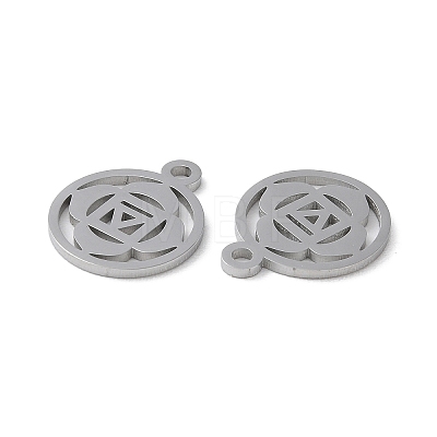 Chakra 304 Stainless Steel Charms STAS-F300-04P-1