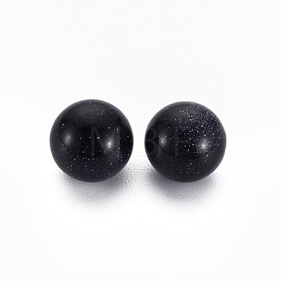 Synthetic Blue Goldstone Beads G-N0326-91-1