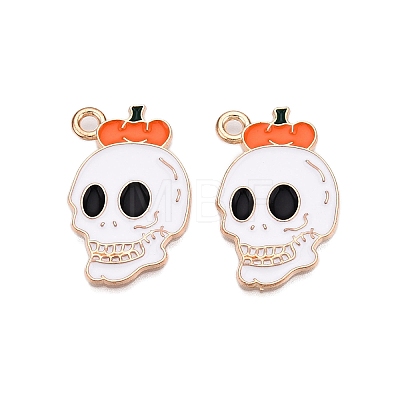 Halloween Theme Alloy Enamel Pendants ENAM-T020-07B-1