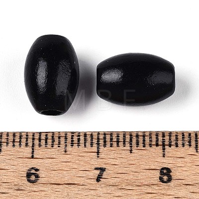 Spray Painted Schima Wood Beads WOOD-T032-29A-01-1