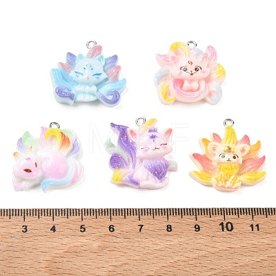 Opaque Resin with Alloy Pendants RE-CBA14F0-01-1