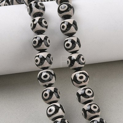 Tibetan Style dZi Beads Strands GG-CBA3DA1-06-1