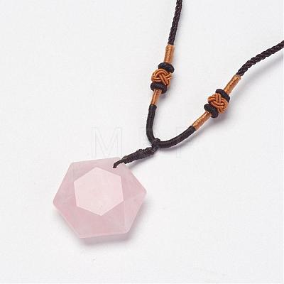 Natural & Synthetic Mixed Stone Pendant Necklaces NJEW-P157-1