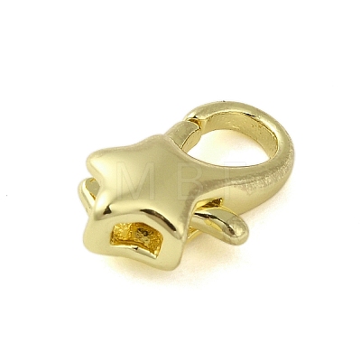 Brass Lobster Claw Clasps KK-B089-22A-G-1