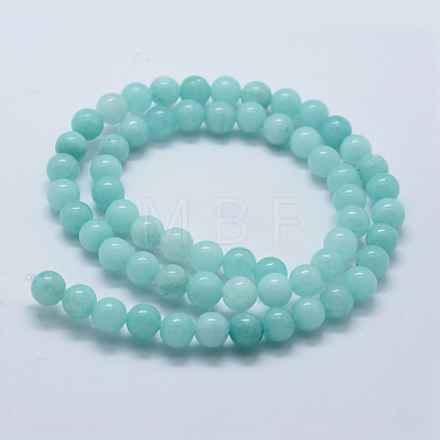 Natural & Dyed Jade Bead Strands G-P370-02-10mm-1
