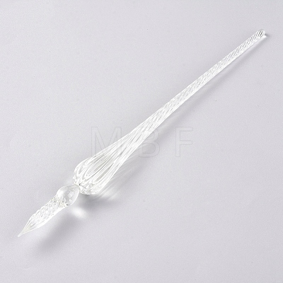 Handmade Glass Dip Pen AJEW-WH0121-43I-1