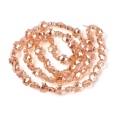 Electroplate Transparent Glass Beads EGLA-H112-04HP-03-1