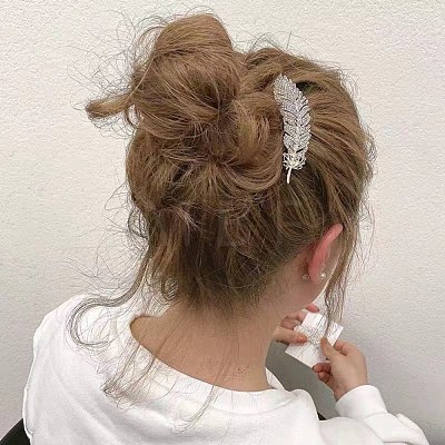 Alloy Crystal Rhinestone Alligator Hair Clips PHAR-Z003-04S-1