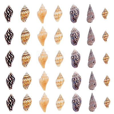 DICOSMETIC 1550Pcs Natural Spiral Shell Beads SSHEL-DC0001-04-1