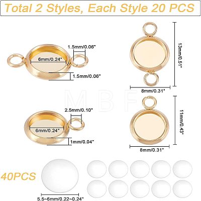 Unicraftale DIY Flat Round Link Connector Making Kits DIY-UN0002-91-1