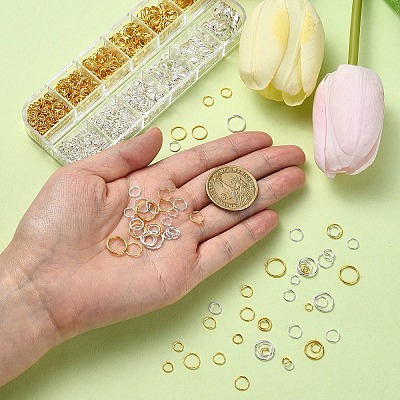 1280Pcs Iron Open Jump Rings IFIN-YW0003-53-1