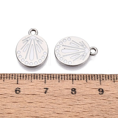 Rack Plating Alloy Enamel Pendants ENAM-N070-01D-02P-01-1